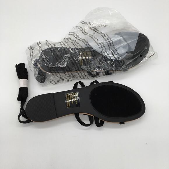 NIB JustFab Olympia Flat Sandal in Black - 8.5 - Picture 3 of 9